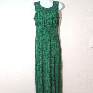 Womens Polka Dot Stretchy Formal Event Babydoll Maxi Dress Cute Comfortable Twee
